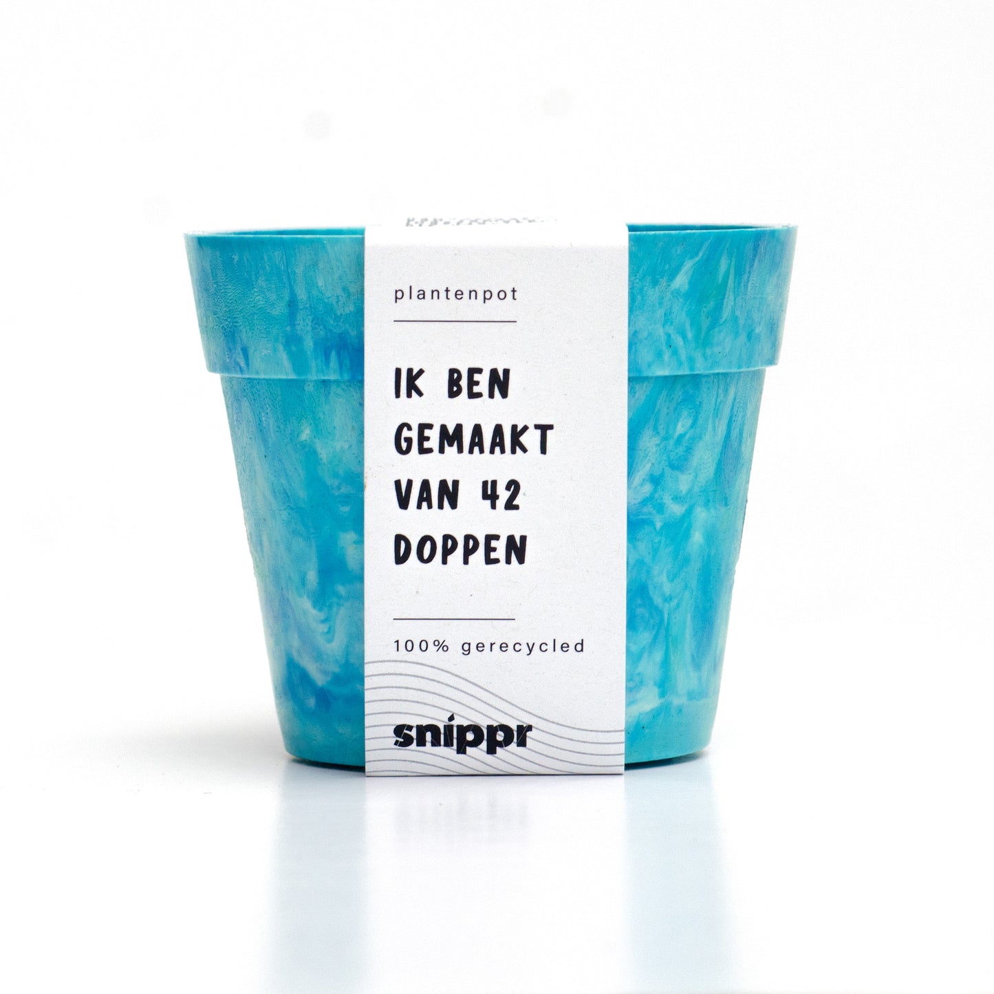 Plantenpot blauw 1